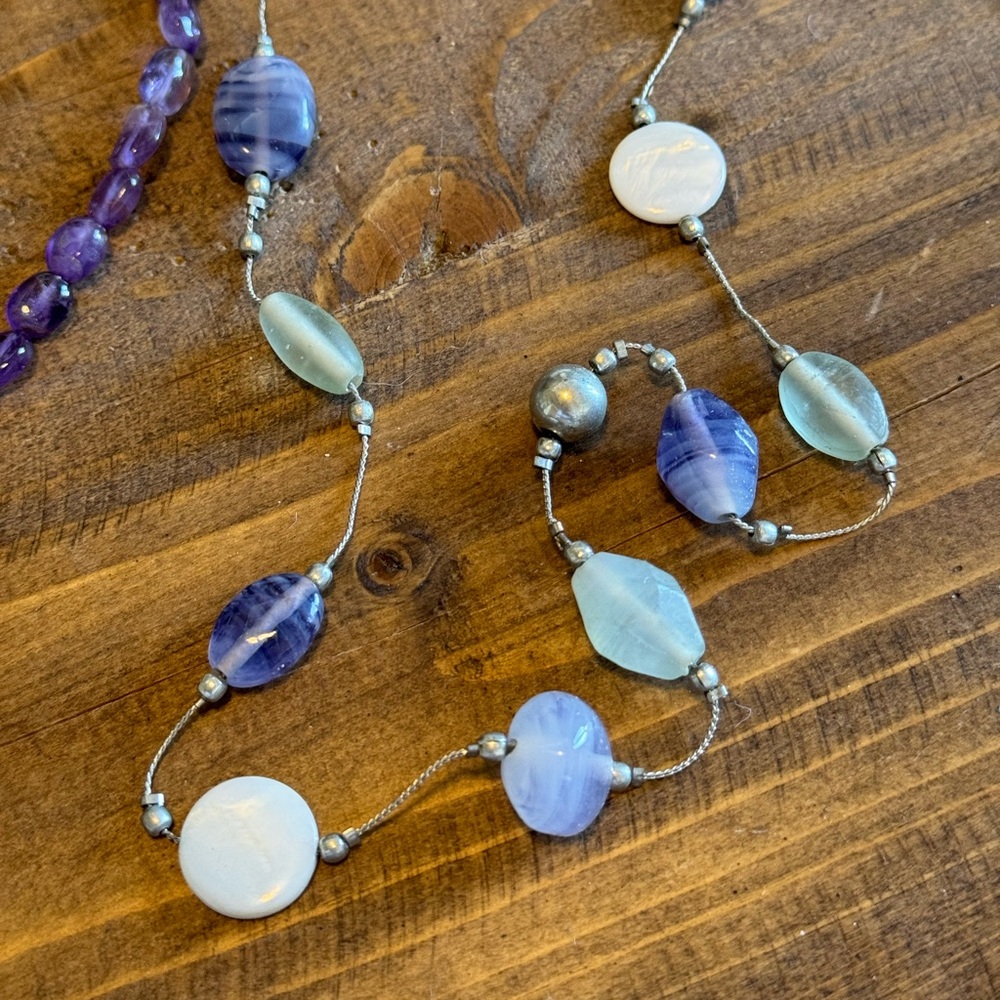 Elegant 💜 Silver and Purple Jewelry Set - Picture 6 of 12